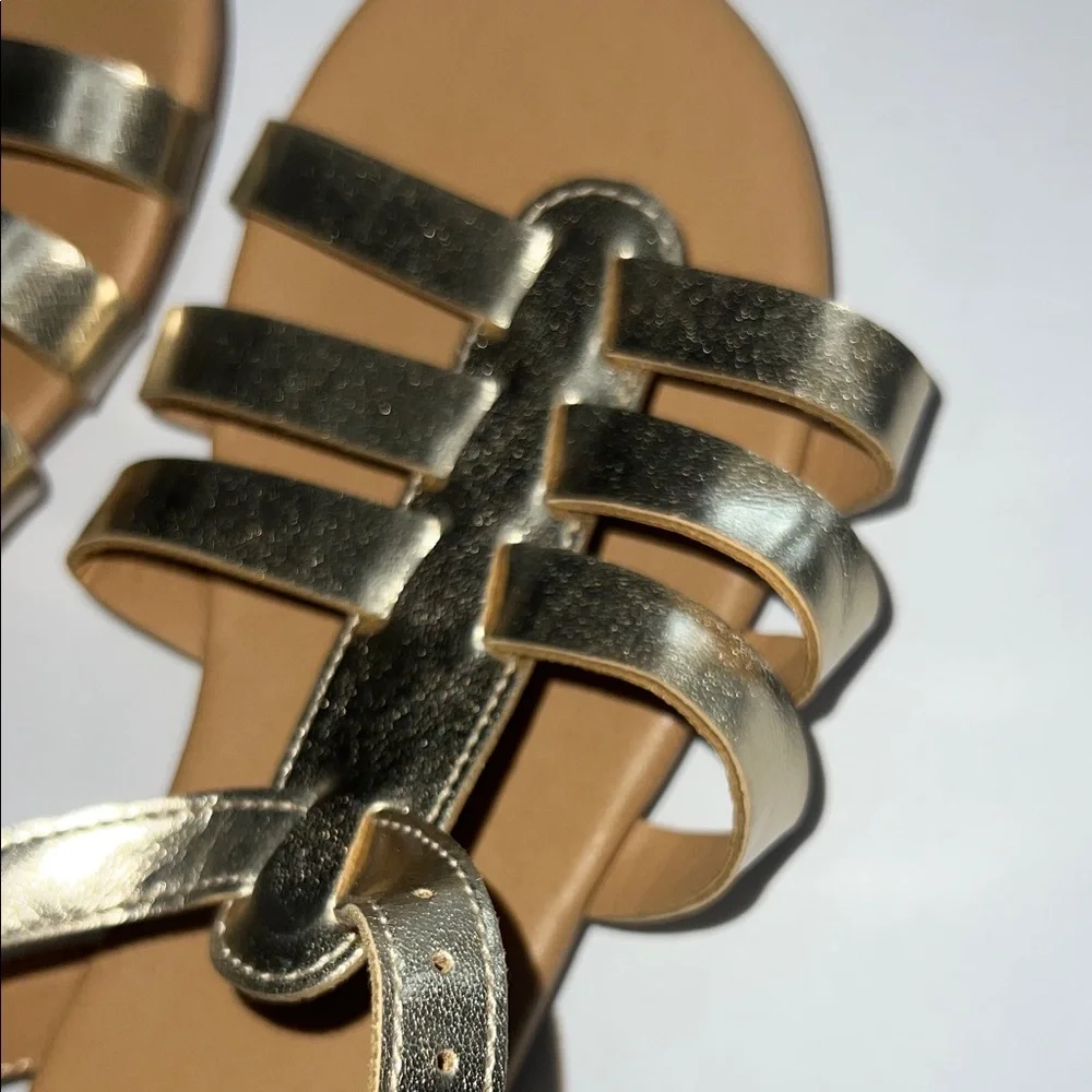 GAP Gold Strappy Sandals Kids Size 1